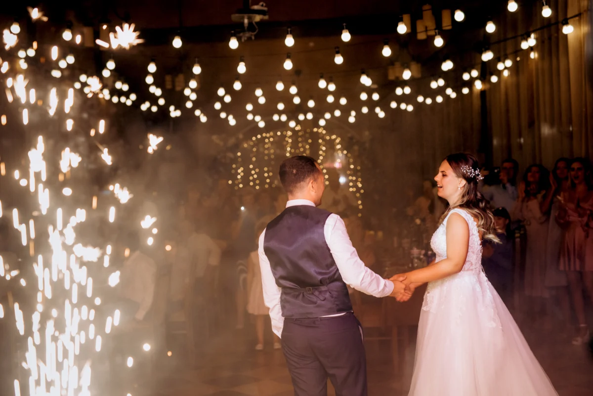 Indoor Sparklers - DJ Mike Tomas - Edmonton Wedding DJ